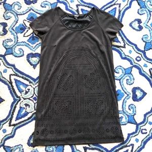 Black shift dress